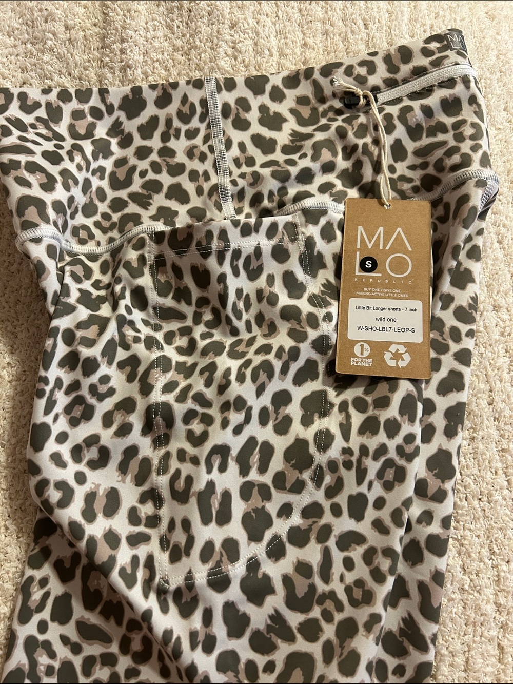 Malo Women’s Leopard Print Bike Shorts - Picture 3 of 4